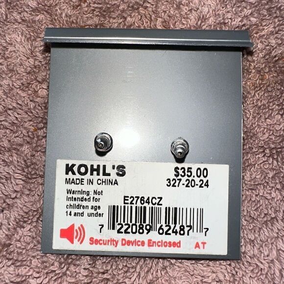 NWTs Sterling Silver Rose Studs - Picture 3 of 3